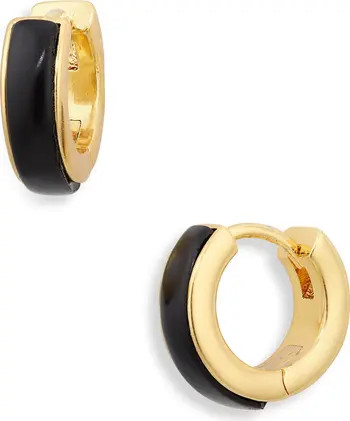 Madewell Darkstone Huggie Hoop Earrings | Nordstrom | Nordstrom