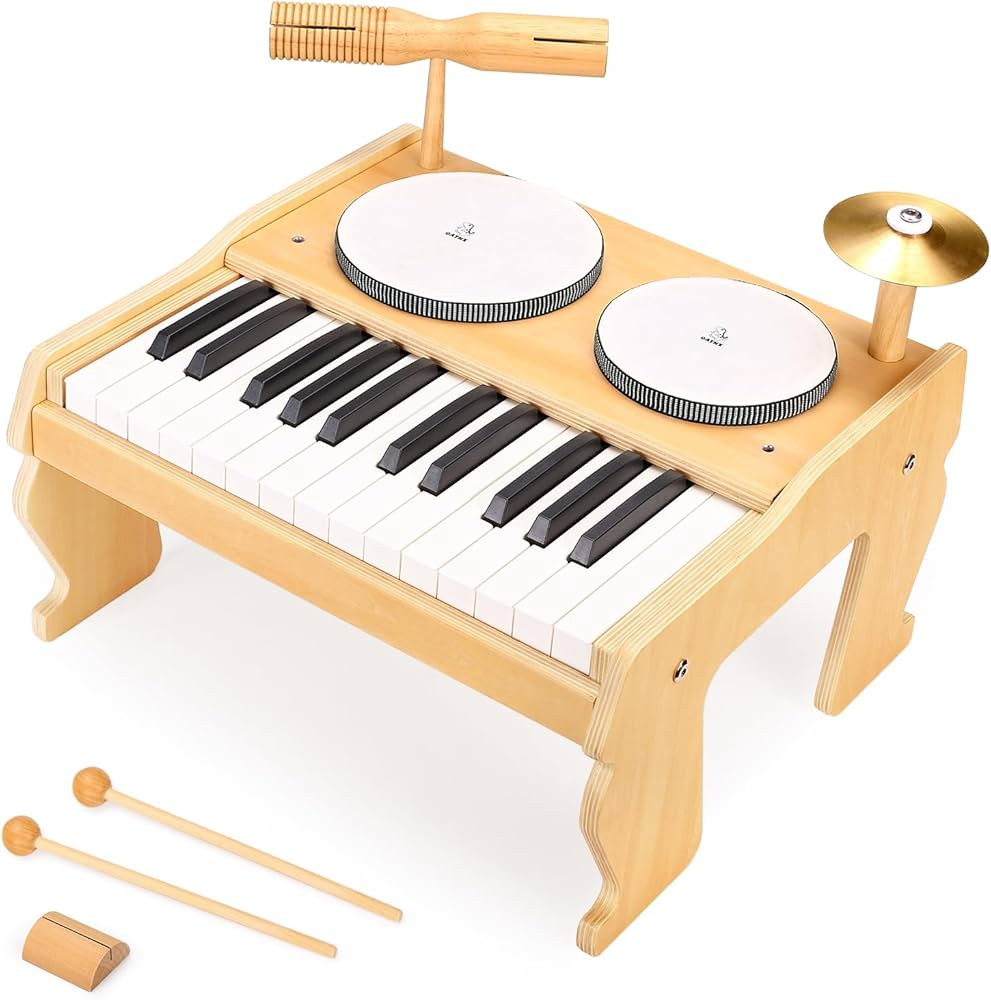OATHX Kids Piano Keyboard, 25 Keys Digital Piano Toys with Drum Set and Volume Adjustable, 6 in 1... | Amazon (US)