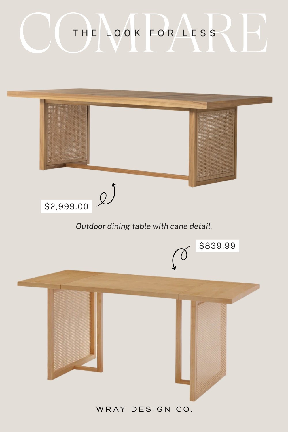 Your weekly look for less is here! Featuring an outdoor dining table with cane detail. Will you splurge or are you buying the dupe? Let us know in the comments!

#LTKSaleAlert #LTKHome #LTKStyleTip