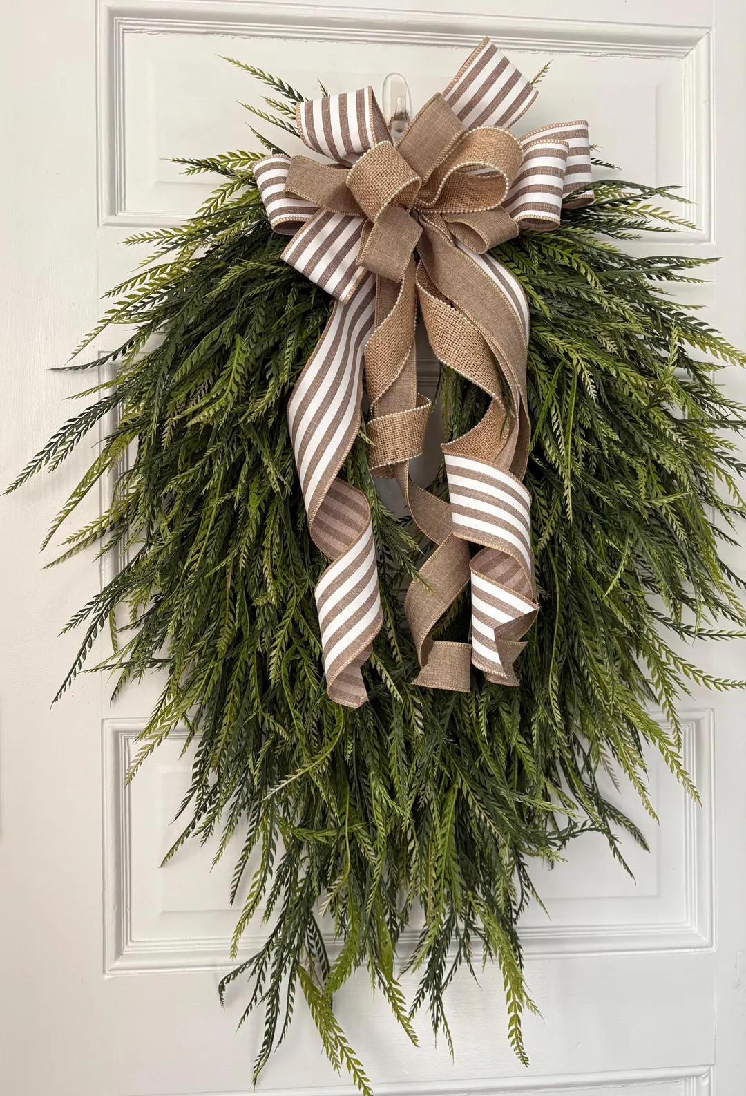 Everyday Greenery Wreath, Spring Saw Grass Wreath, Cascading Green Wreath, Year Round Green Wreat... | Etsy (US)