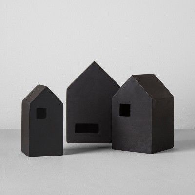 Wood Nesting House (Set of 3) - Black - Hearth & Hand™ with Magnolia | Target