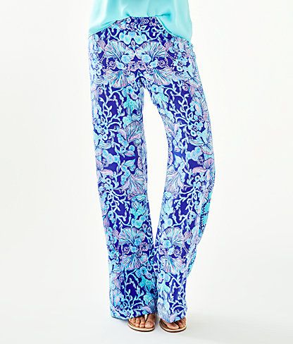 33" Bal Harbour Mid Rise Palazzo Pant | Lilly Pulitzer