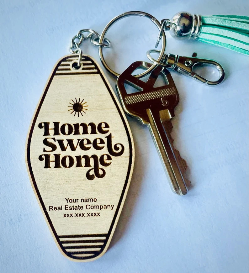 Custom Realtor Keychain, Realtor Closing Gift for Clients, New Home Keychain, Bulk Realtor Closin... | Etsy (US)