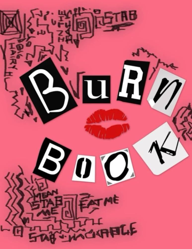 Notebook: Burn Book - cu1 120 Pages - Large 8.5 x 11 | Amazon (US)