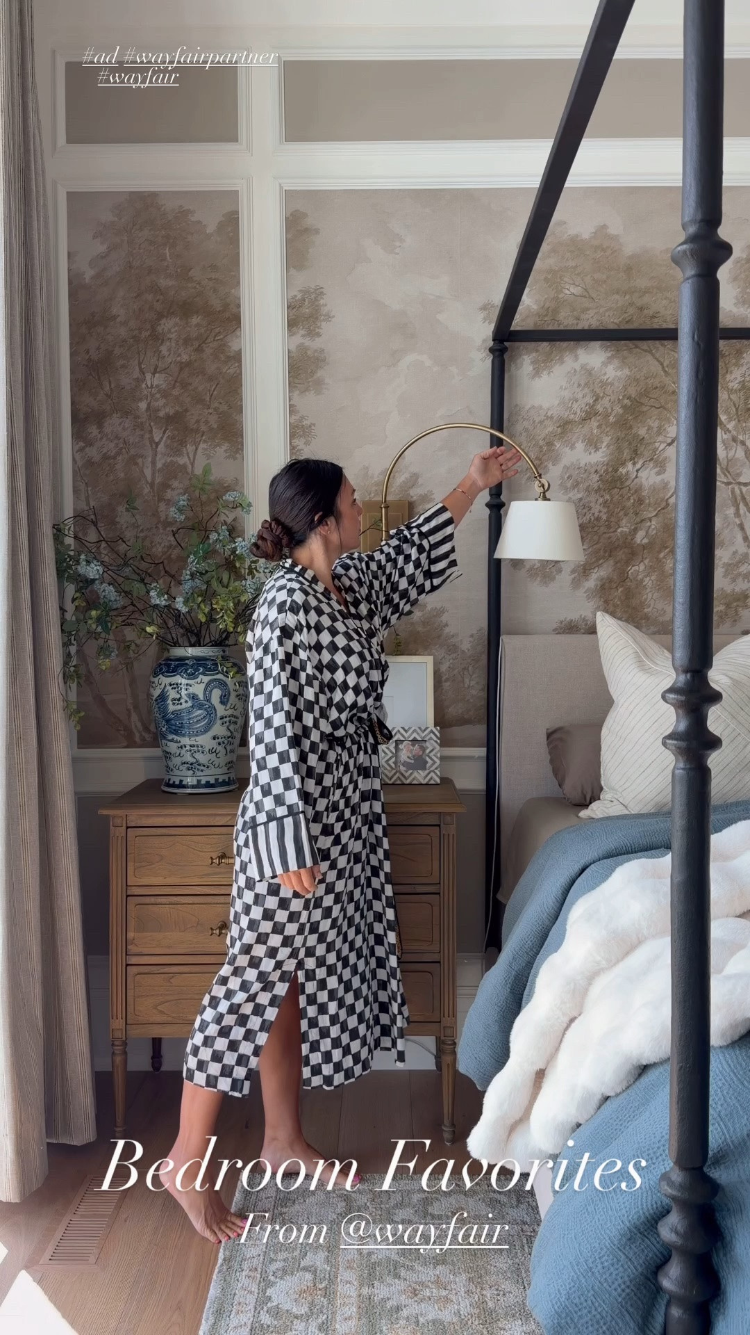 Bedroom favorites from @Wayfair 
Canopy bed (similar options)
My 3 drawer night stand 
Green neutral rug 
Bedside high arch sconces 
Chinosserie vase and faux branches 
Chandelier

#LTKSaleAlert #LTKHome