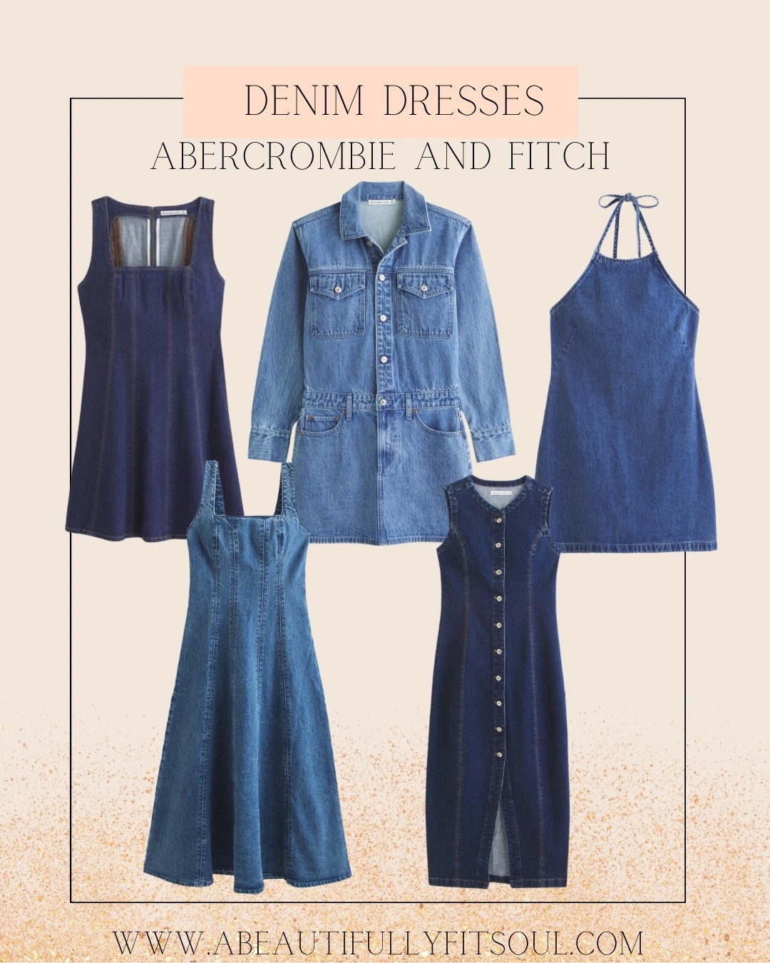 Abercrombie and Fitch 25% off this weekend! Denim dress, Jean denim dress, denim dress concert, Abercrombie dress, Jean dress. 

#LTKFallSale #LTKSaleAlert