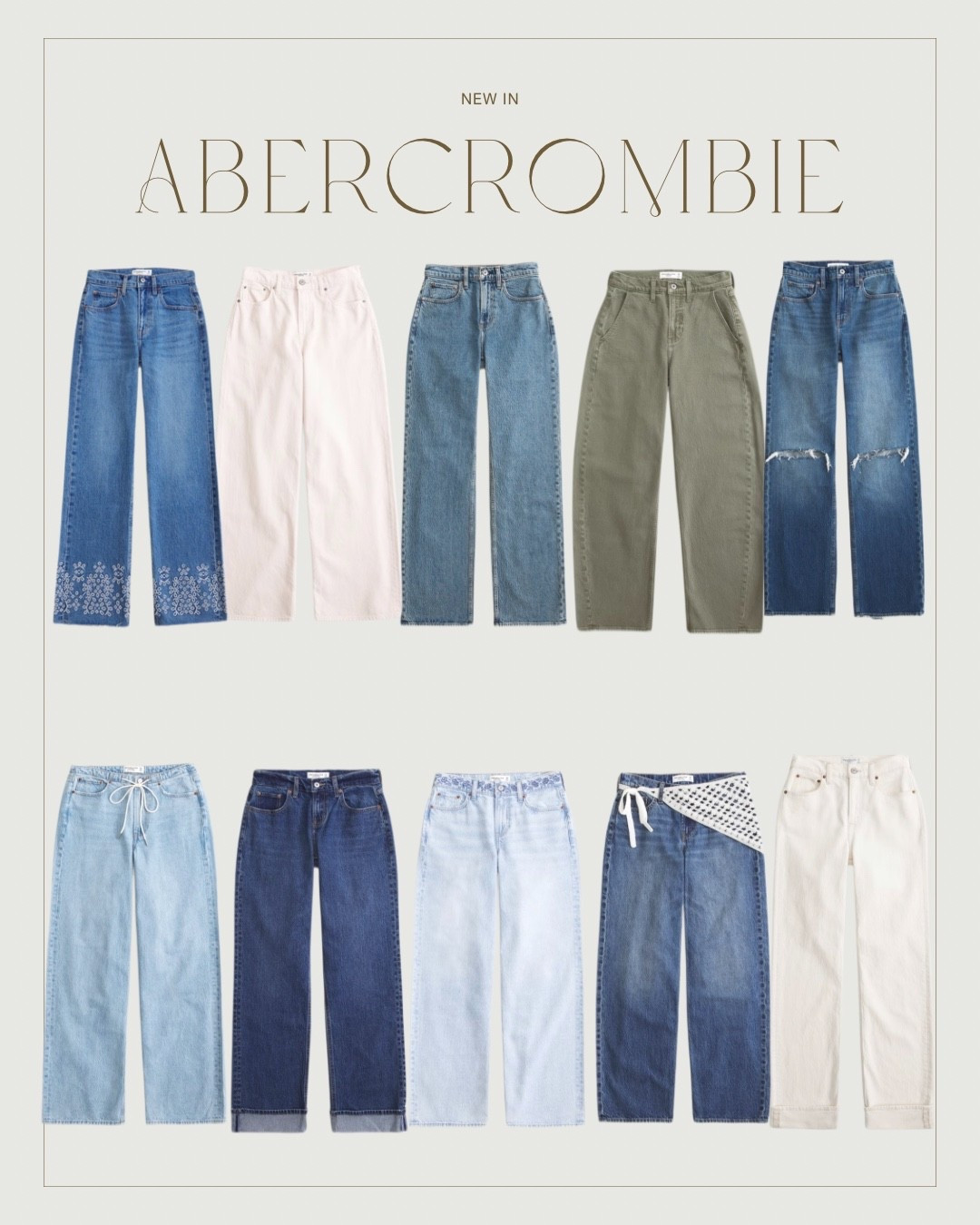 HUGE Abercrombie denim sale ! 25–40% off and extra 15% off with code ‘AFLEXI’ 

#LTKValentine #LTKmomlife #LTKmorningroutine