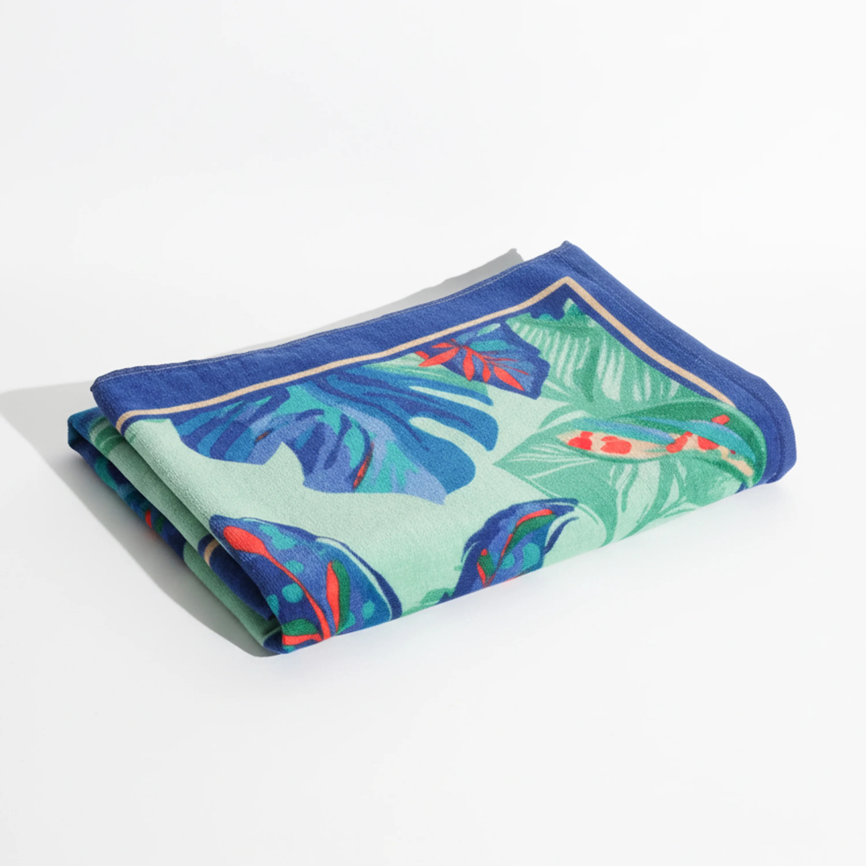 Mainstays Oversized Cotton Blend Blend Beach Towel, 36 x 72 in, Tropical Foliage | Walmart (US)