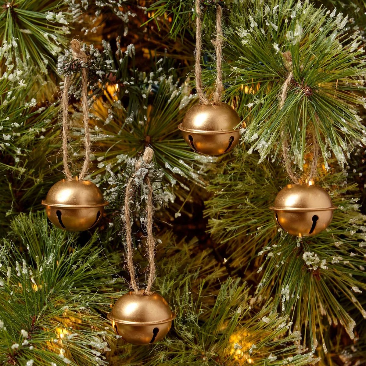 4ct Jingle Bell Christmas Tree Ornament Set Gold - Wondershop™ | Target