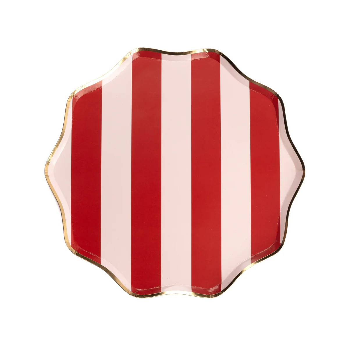Holiday Stripes Dinner Paper Plates | Get Gatherings