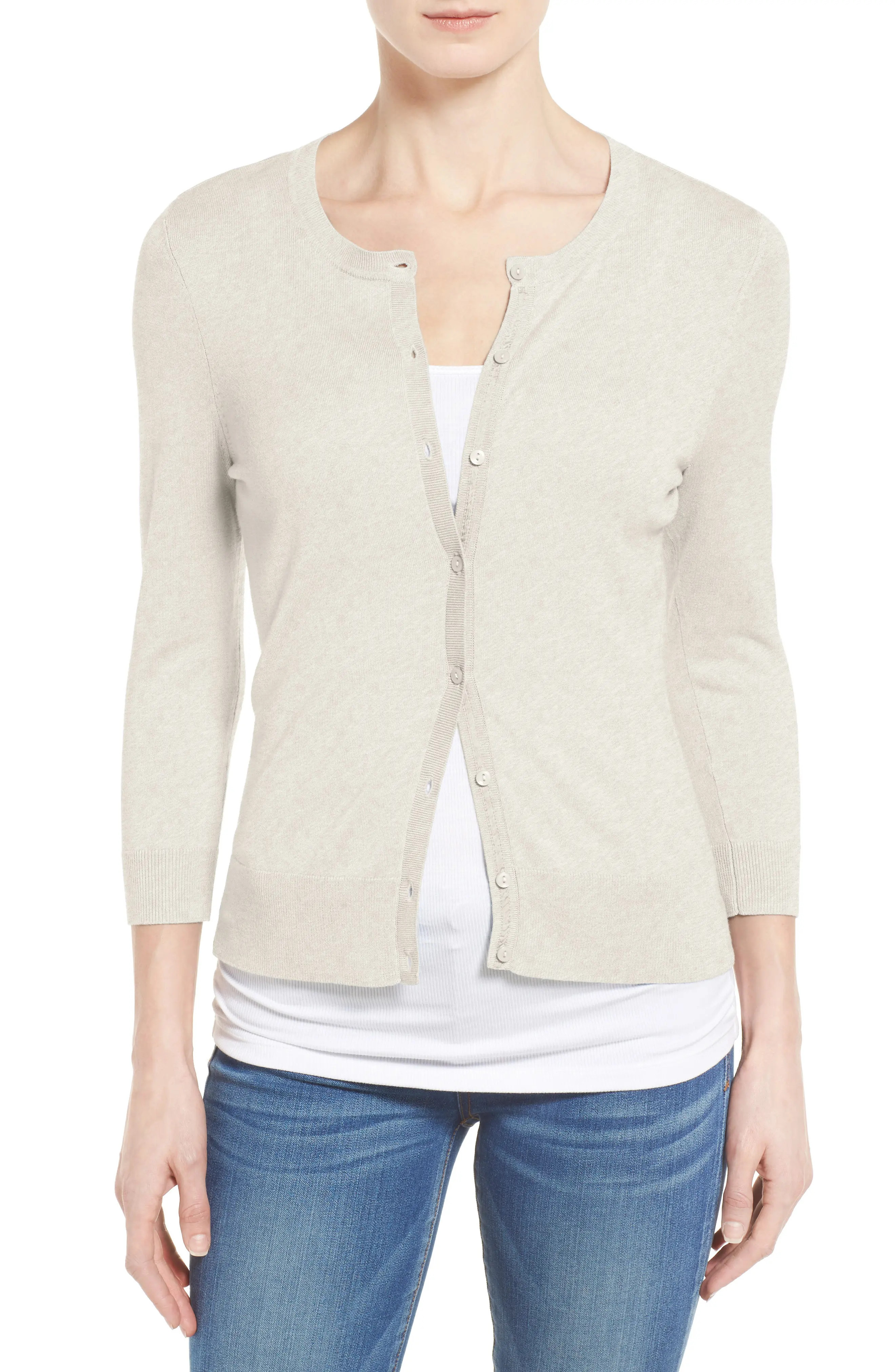 Three Quarter Sleeve Cardigan | Nordstrom