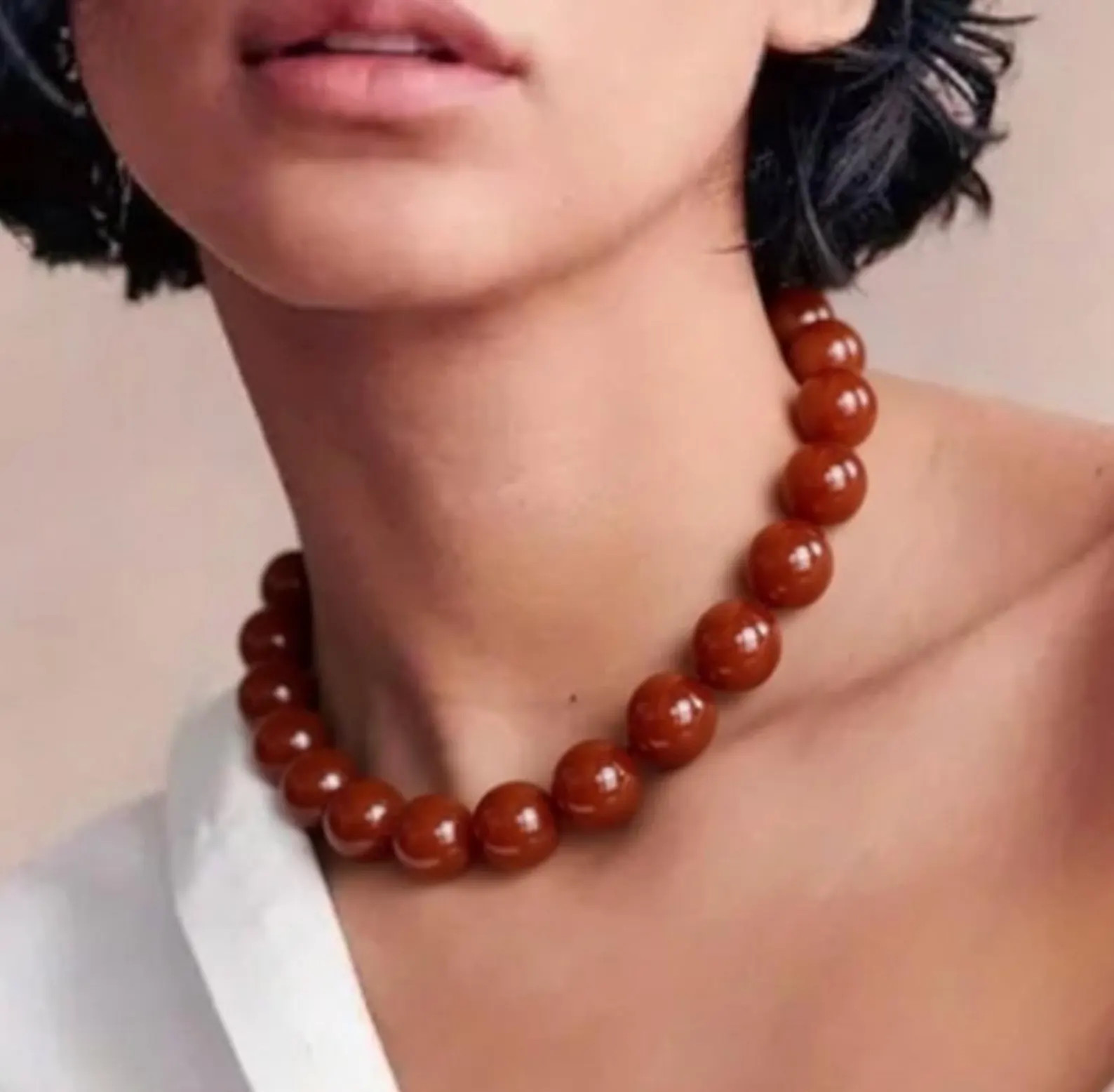 Red Carnelian Necklace – 10mm Beaded Energy & Confidence Gift Tariff-free Delivery to USA - Ets... | Etsy (US)