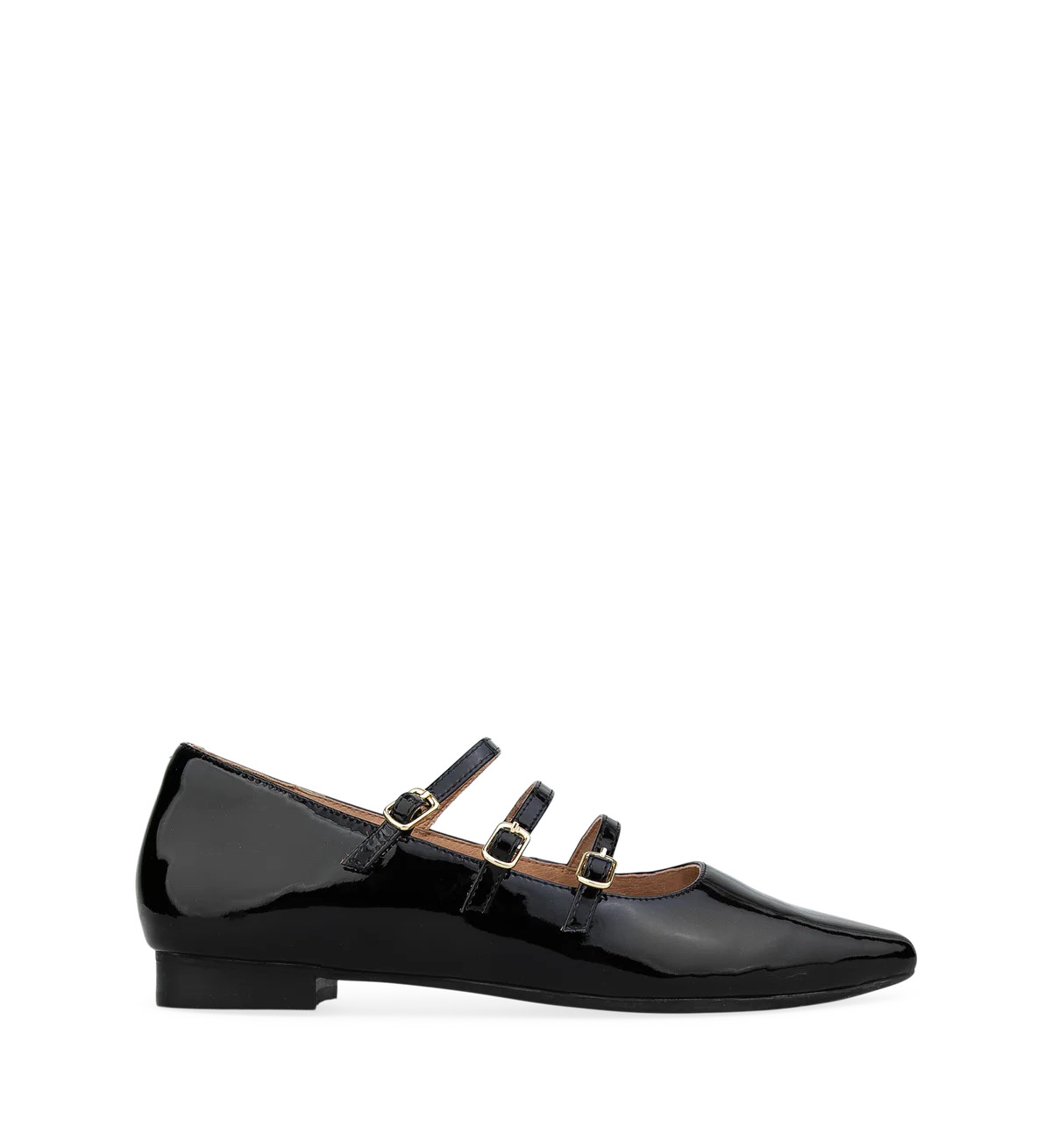 Partridge 2 Black Patent Leather Ballet Flats | Bared Footwear | Bared Footwear