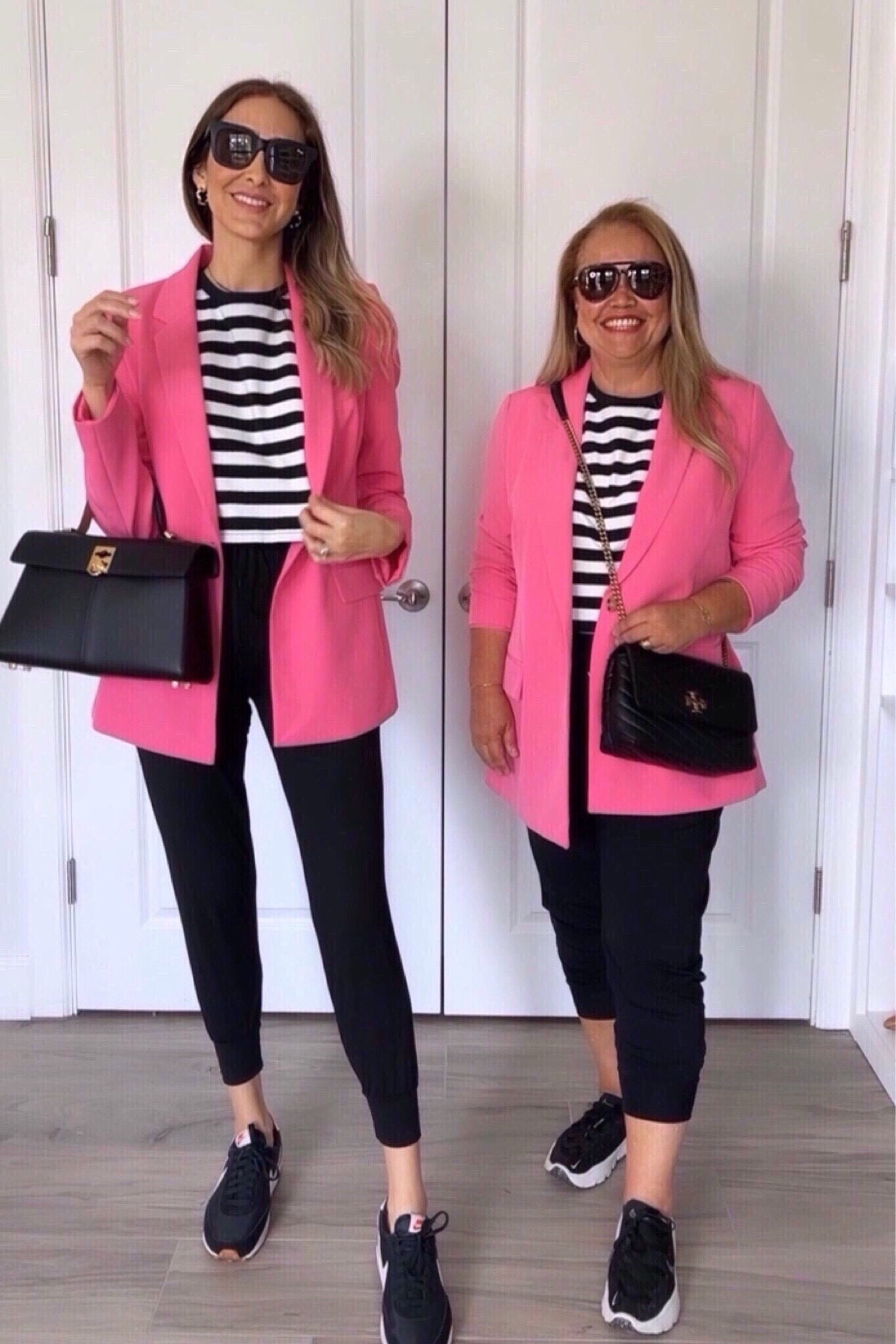 Pink blazer/ black joggers/ white and black striped top. Black sneakers.

Pink is for power, black is for sophistication. Together, they’re unstoppable.
I’ve always loved the color pink, and this blazer is the perfect way to add a pop of color to my wardrobe.


#LTKtravel #LTKSeasonal