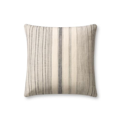 Loloi Angela Rose x Celina Collection PAR0015 Ivory/Grey 18'' x 18'' Cover w/Down Pillow | Amazon (US)