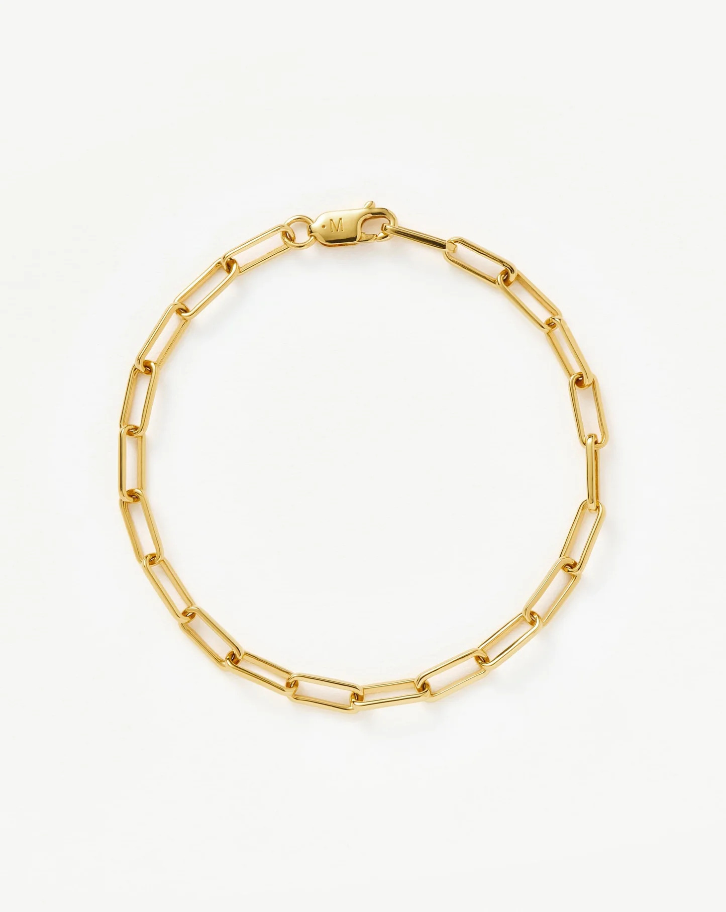 Classic Mini Paperclip Chain Bracelet | 18k Gold Plated Bracelets | Missoma US