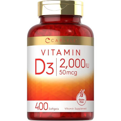 Carlyle Vitamin D3 2000IU (50mcg) | 400 Softgels | Target