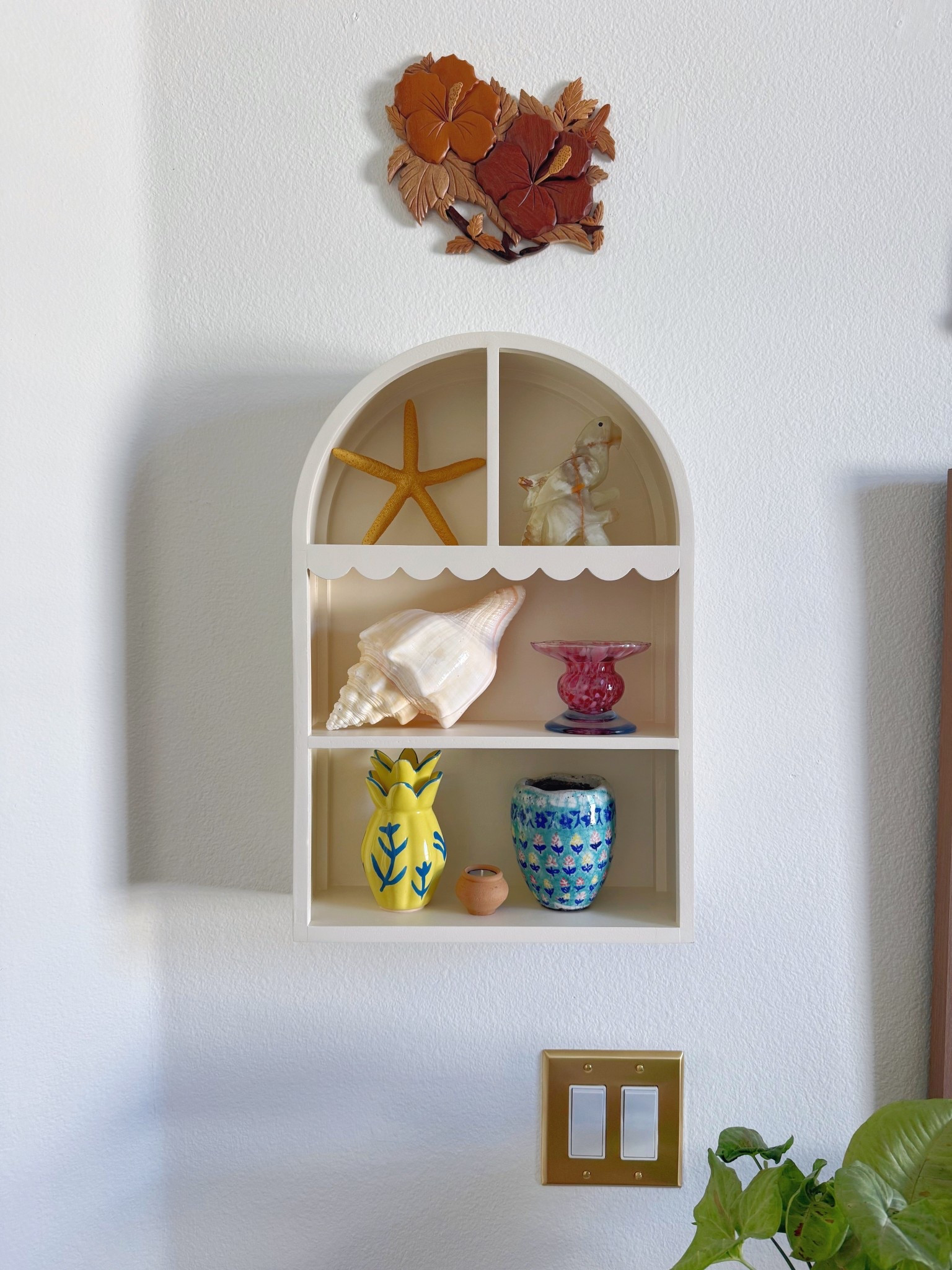 Arch scallop wall cubby in cream but lighter than picture online! Perfect for decor, spices, mugs, plants etc. would be so cute in kitchen or bathroom too. On Sale

#LTKSaleAlert #LTKHome