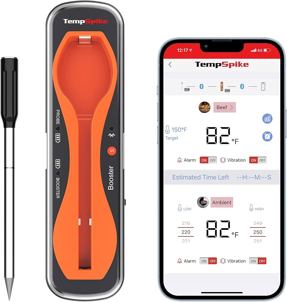 ThermoPro TempSpike 500FT Truly Wireless Meat Thermometer, Bluetooth Meat Thermometer for Grillin... | Amazon (US)