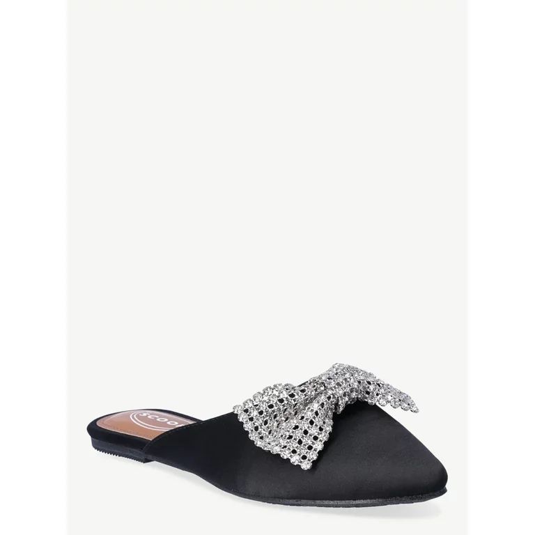 Scoop Women’s Point Toe Slingback Mules with Bow | Walmart (US)