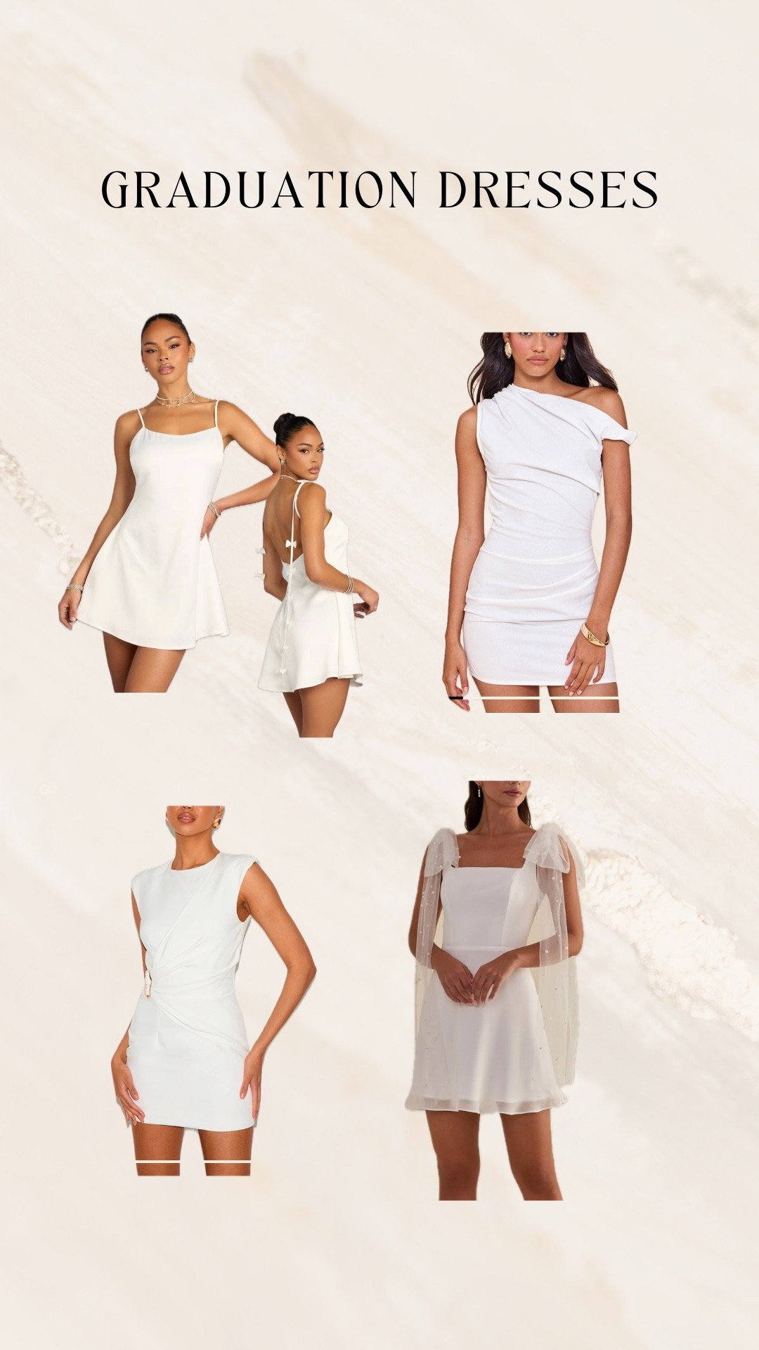 Cute graduation dress options! 🤍 #graduation 

#LTKootd #LTKWedding #LTKU
