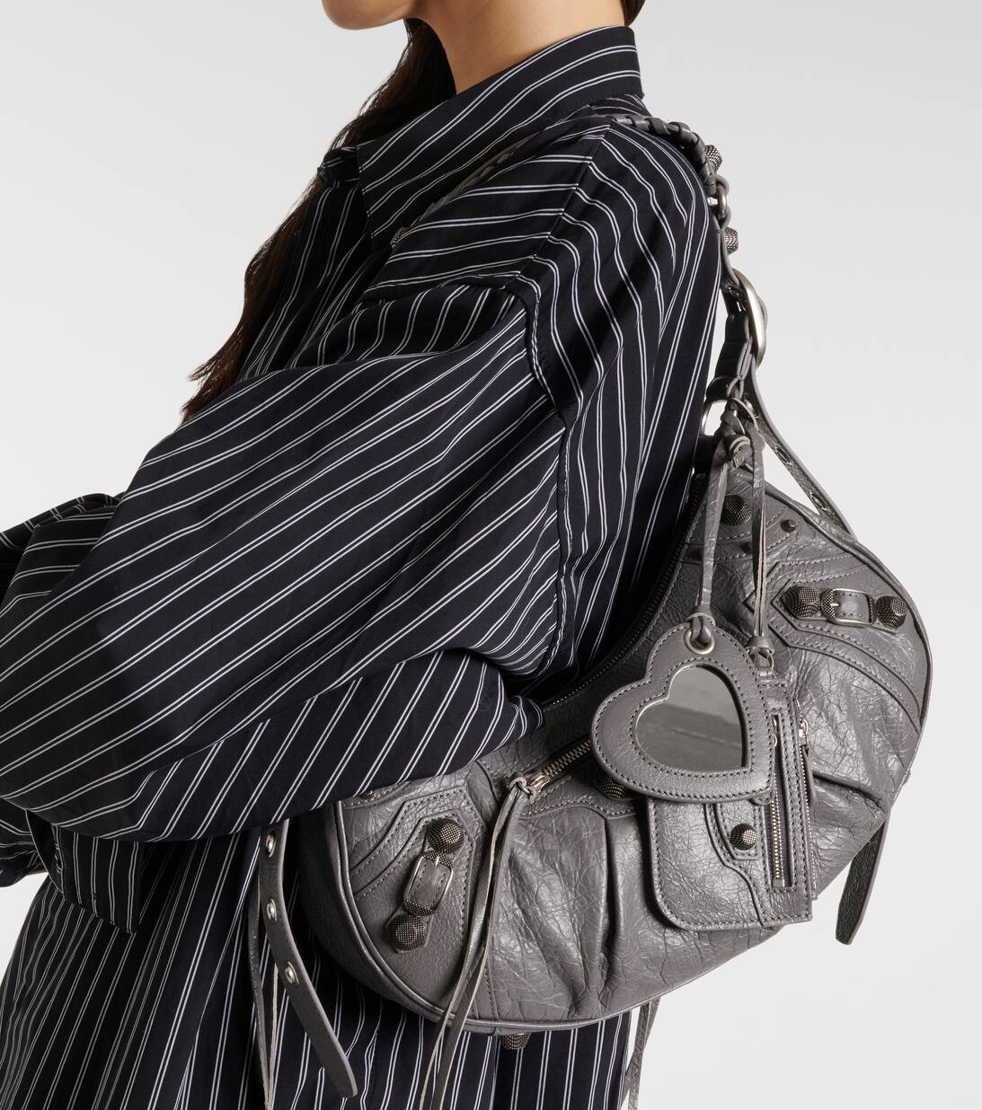 Le Cagole Small leather shoulder bag | Mytheresa (INTL)