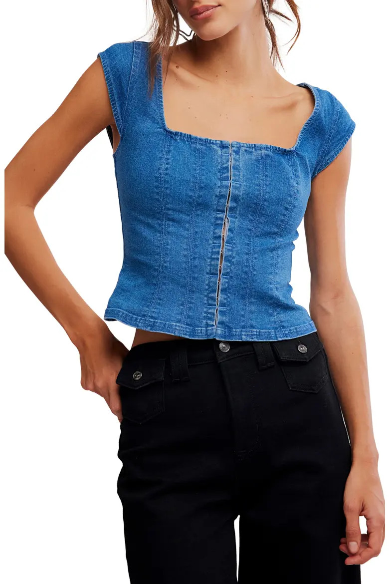 Marilyn Denim Corset Top (Women) | Nordstrom | Nordstrom