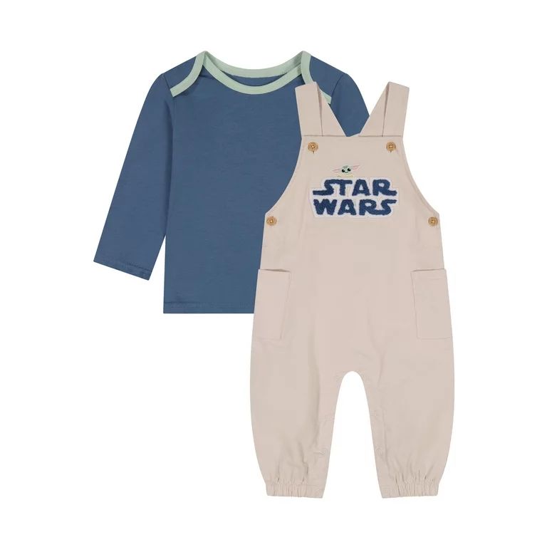 Star Wars Baby Boy Yoda Overall Set, Sizes 0/3 Months - 24 Months | Walmart (US)