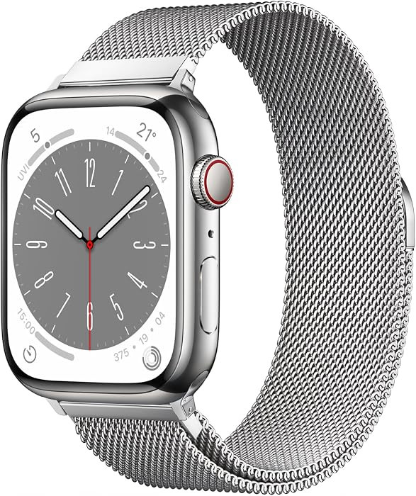 Original Stainless Steel Milanese Loop Compatible with Apple Watch Band 38mm 40mm 41mm 42mm 44mm ... | Amazon (US)