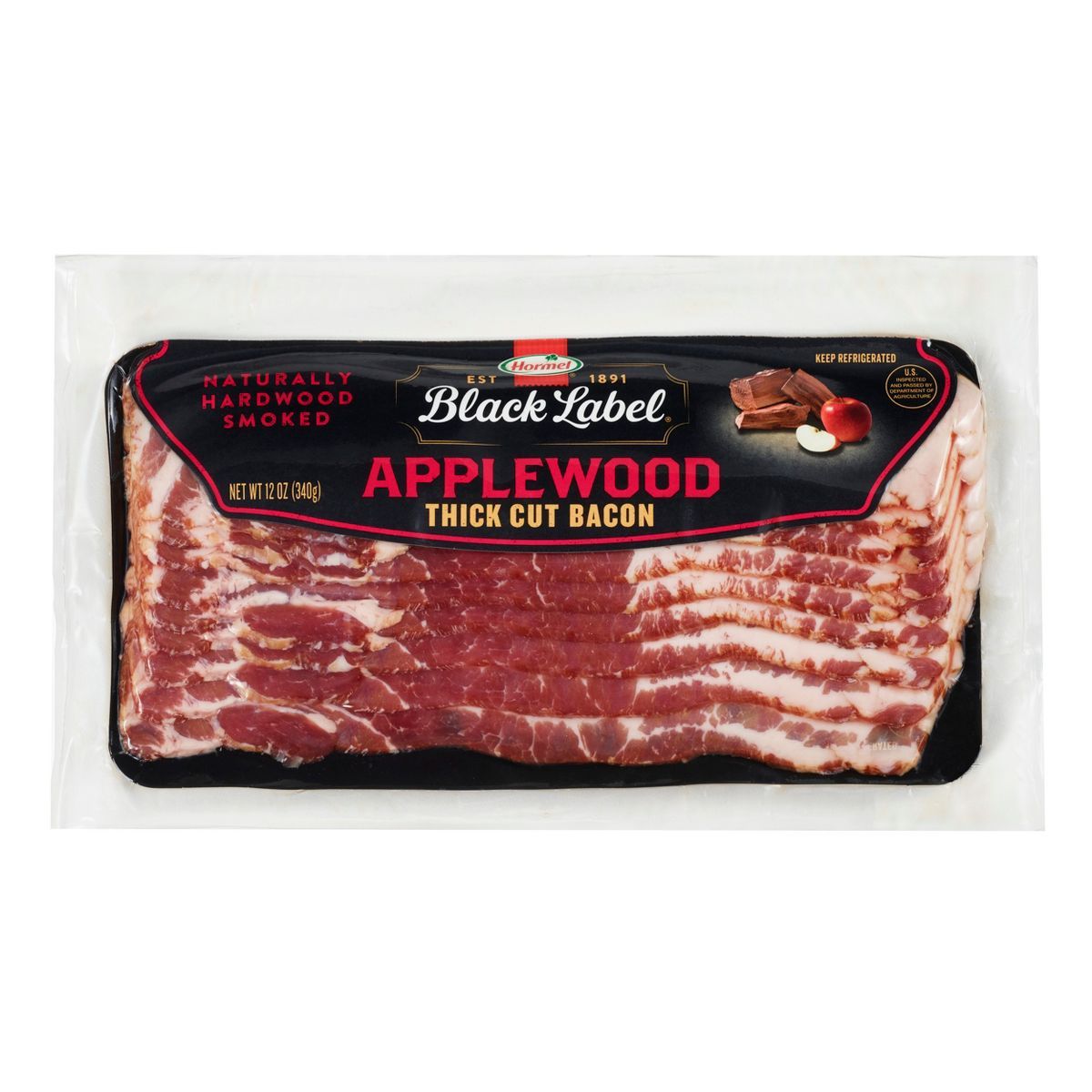Hormel Black Label Applewood Smoked Thick Cut Bacon - 12oz | Target