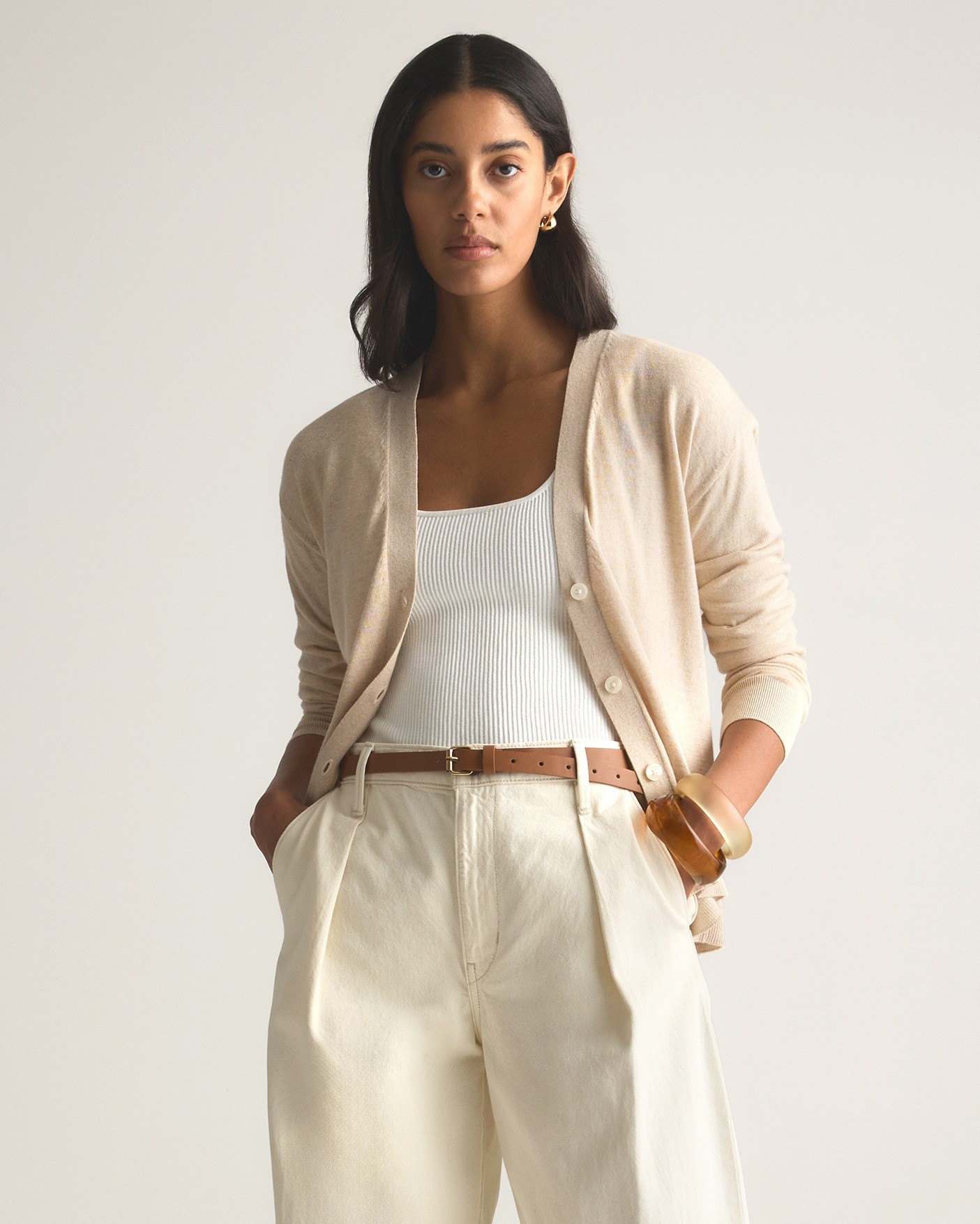 Lightweight Cotton Cashmere Cardigan | Quince