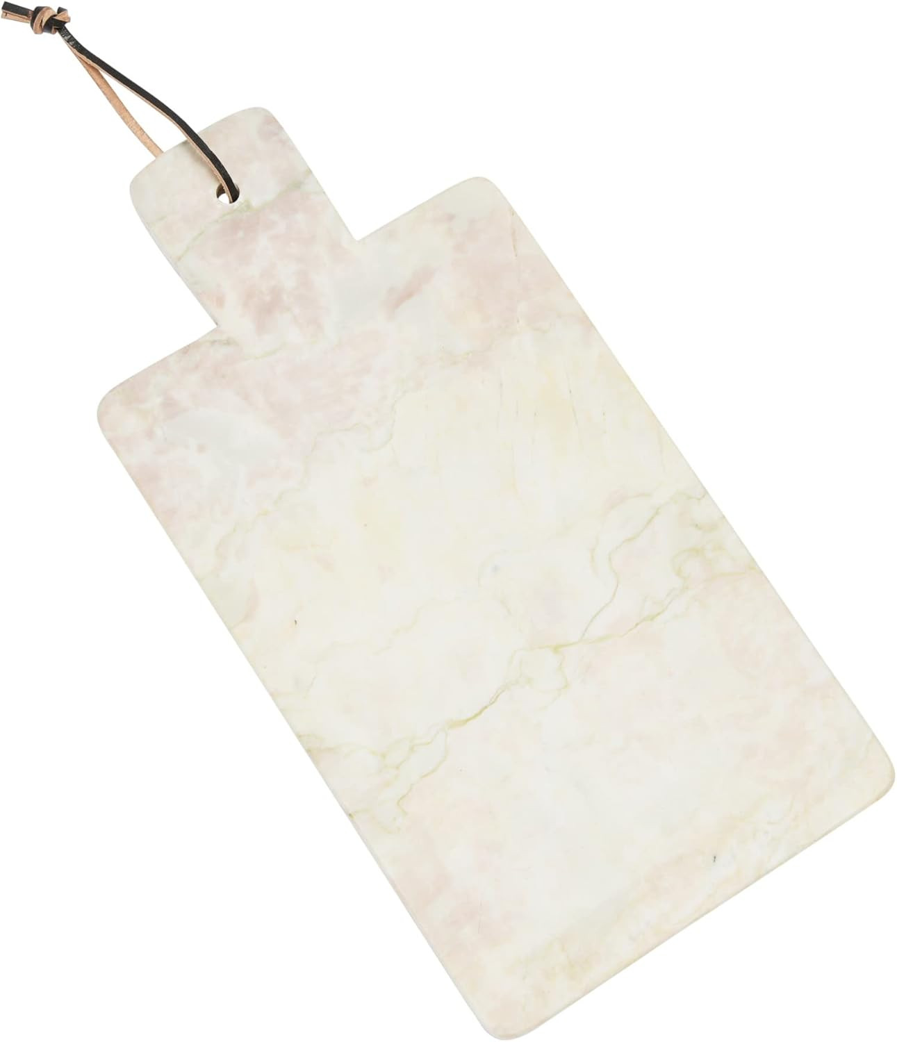 Bloomingville Sage Color Marble Tray with Leather Tie Cheese and Cutting Board, 16" L x 1" W x 8"... | Amazon (US)