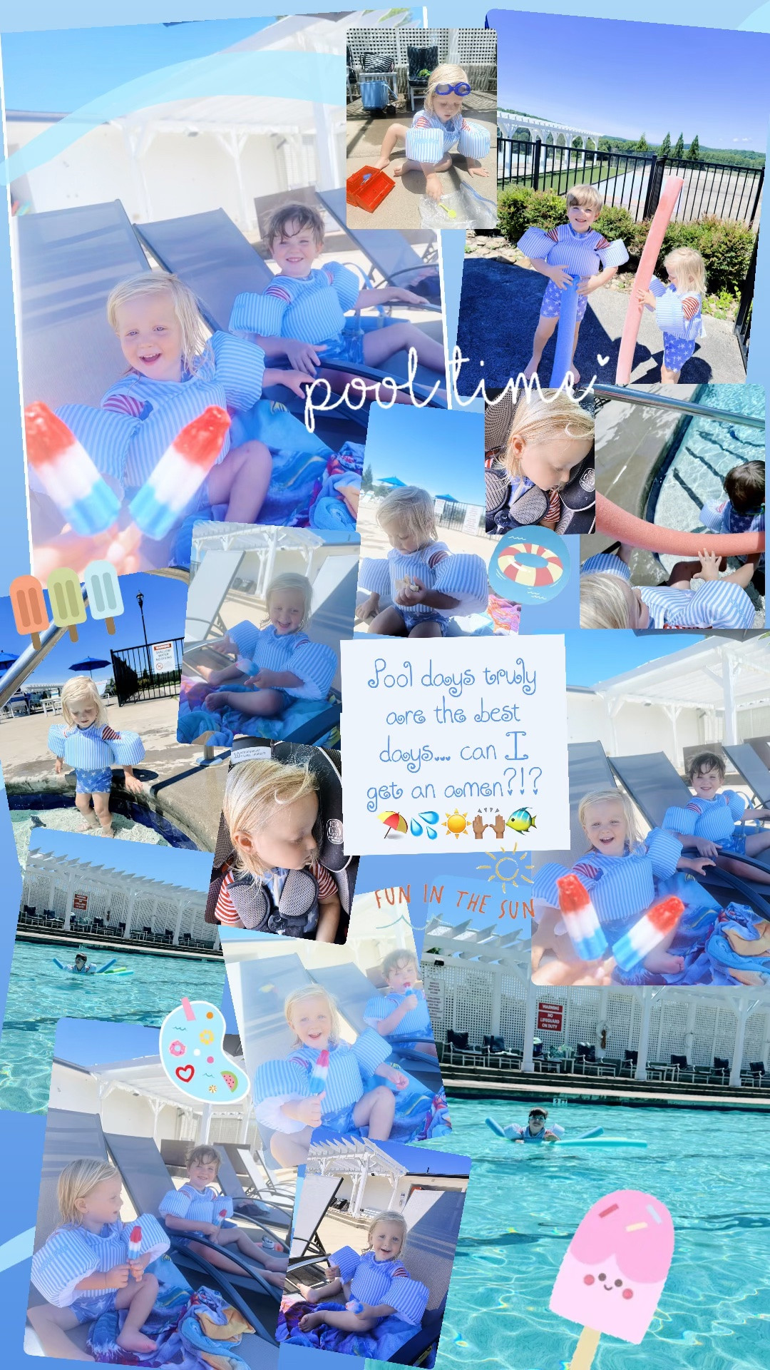 Pool days truly are the best days… can I get an amen?!? ⛱️💦☀️🙌🏽🐠