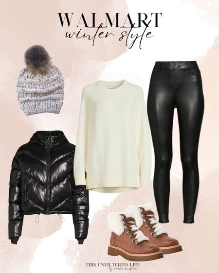Walmart winter style - Walmart fashion - Sweater - Boots - Puffer jacket 

#WalmartFashion #WalmartWinterStyle 

#LTKstyletip #LTKSeasonal #LTKunder50