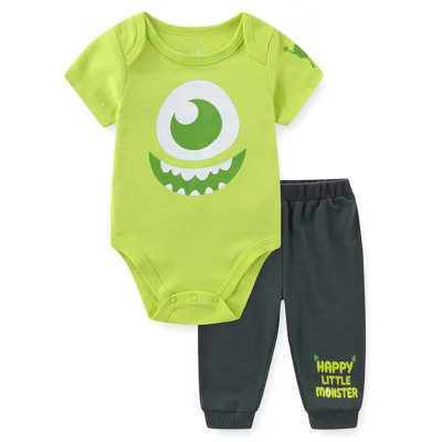 Disney Monsters Inc. Mike Wazowski Baby Boys Bodysuit and Pants Set Infant | Target