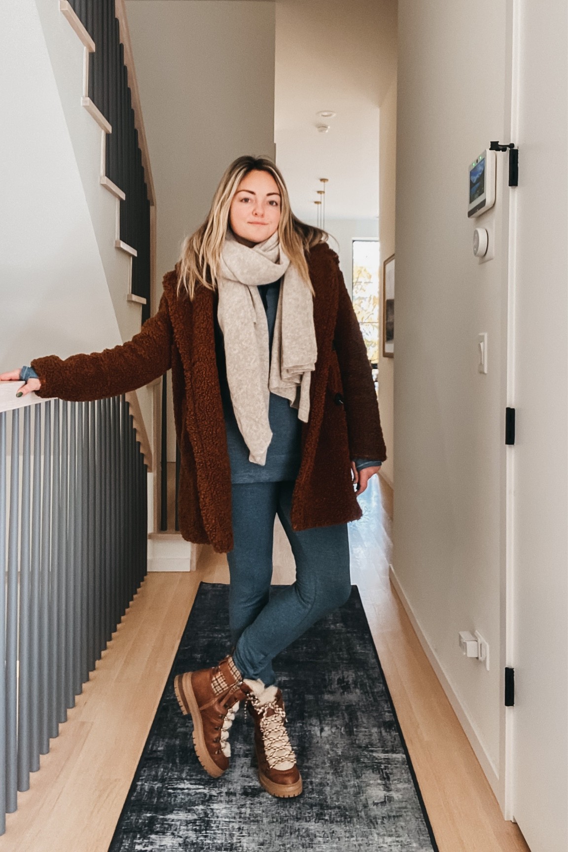 Teddy Coat. Cashmere Scarf. Warm Layers. Fur Booties.

#LTKSeasonal #LTKshoecrush #LTKunder100