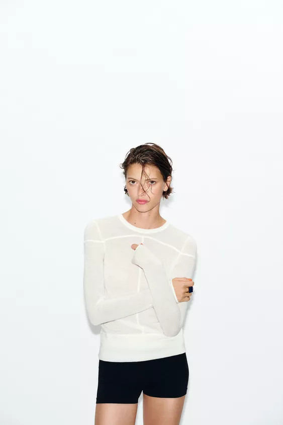 FINE KNIT WOOL BLEND JUMPER | Zara UK
