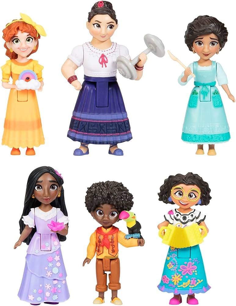 Disney Encanto Doll Figures, The Madrigal Family 6-Pack Set Each with an Accessory - Great to Pla... | Amazon (US)