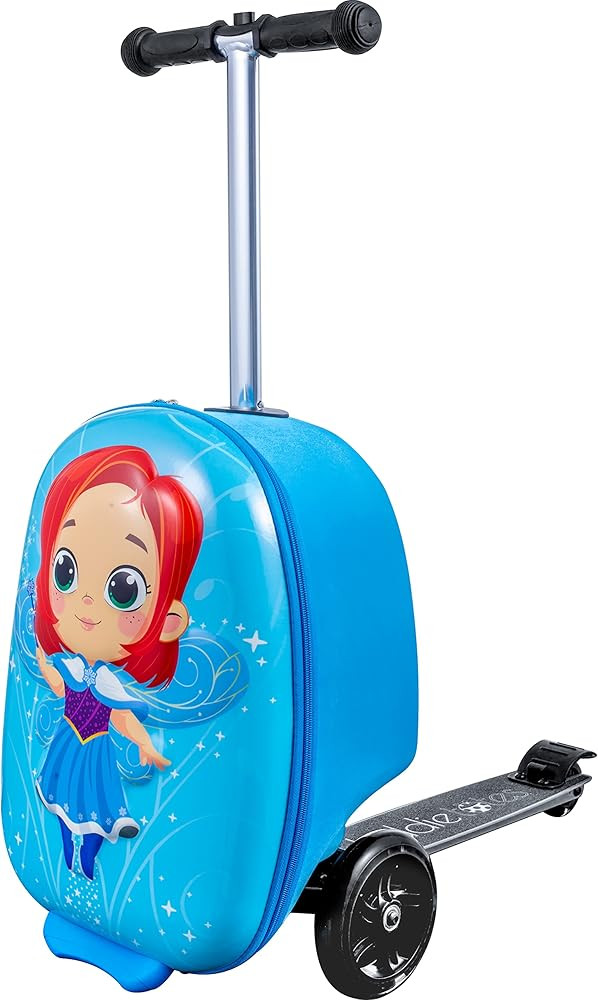 KIDDIETOTES 3-D Hardshell Ride On Suitcase Scooter for Kids - Cute Lightweight Kids Luggage with ... | Amazon (US)