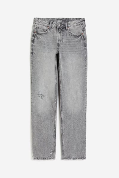 Straight Regular Jeans - Lichtgrijs - DAMES | H&M NL | H&M (DE, AT, CH, NL, FI)