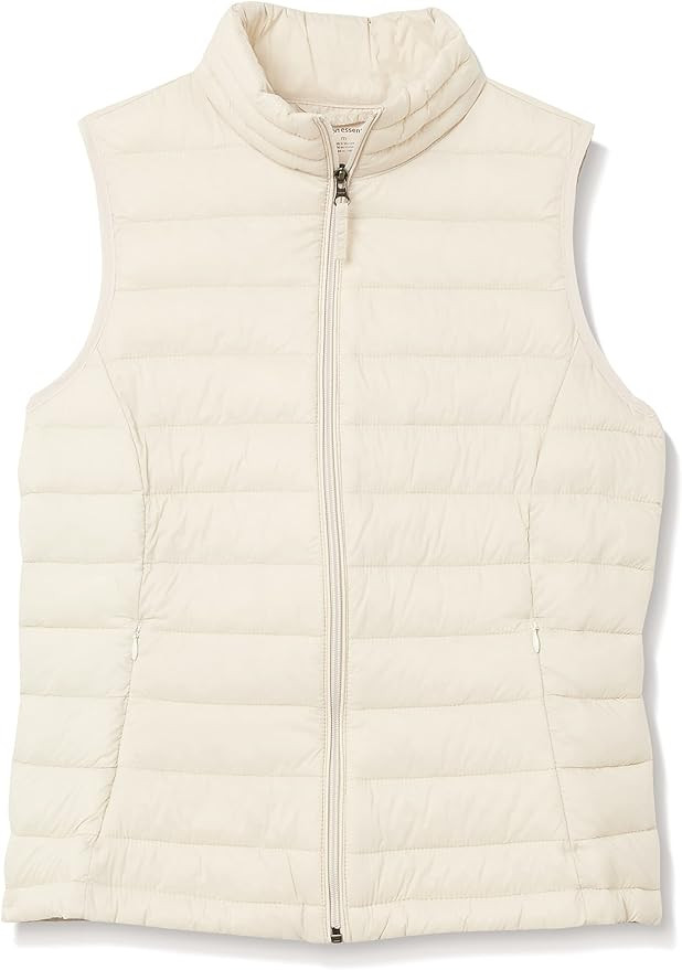 Amazon Essentials Women's Lightweight Water-Resistant Packable Puffer Vest | Amazon (US)