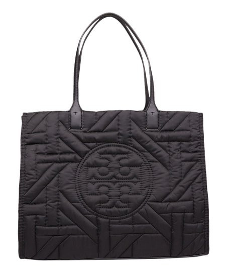 Tory Burch Black Basketweave Quilted Ella Tote | Zulily