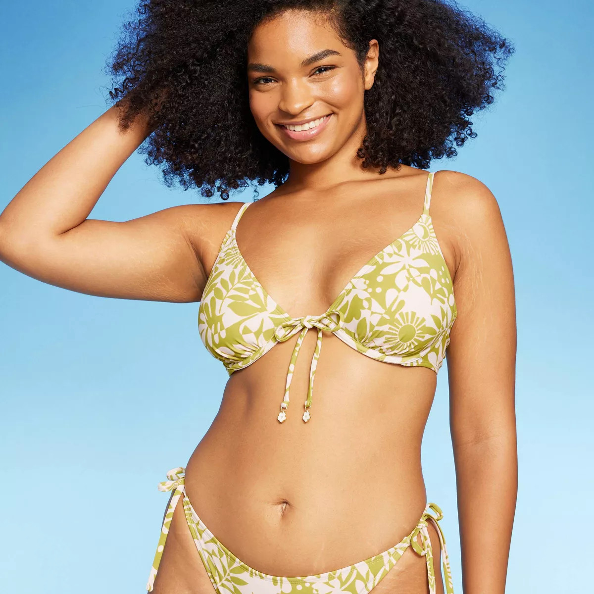 Women's Flower Charm Underwire Bikini Top - Wild Fable™ | Target