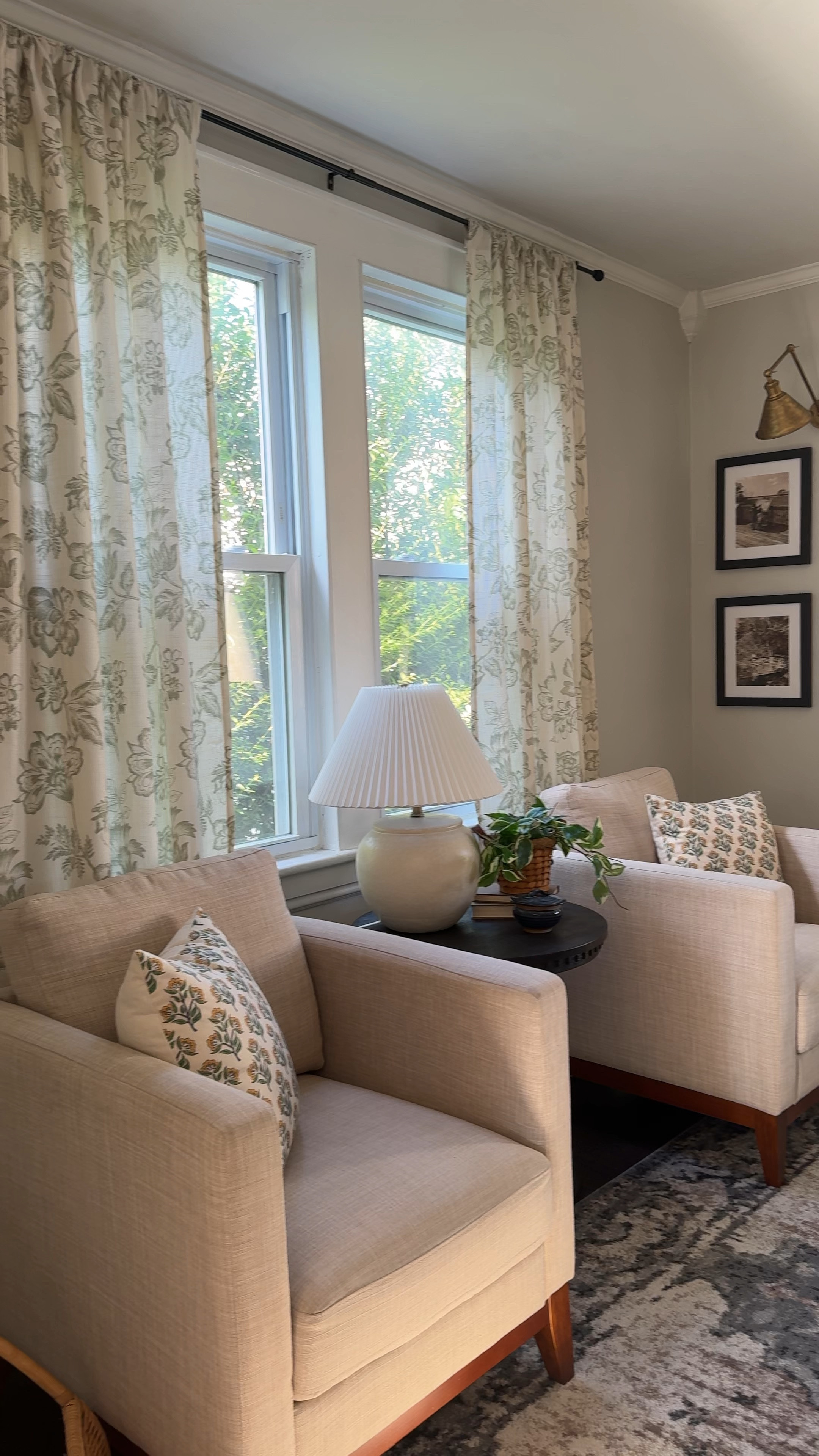 Living Room Cottage Floral Curtains 

#LTKFindsUnder50 #LTKHome #LTKSeasonal