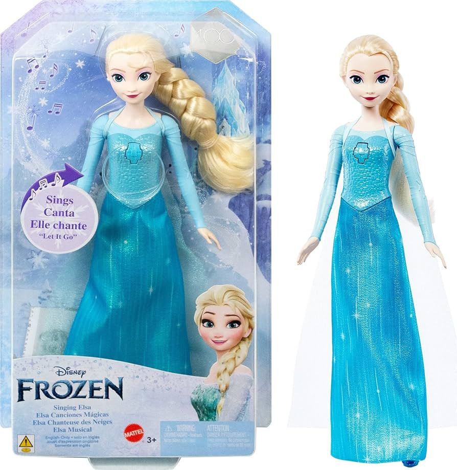 Mattel Disney Frozen Toys, Singing Elsa Doll with Signature Clothing, Sings “Let It Go” from ... | Amazon (US)