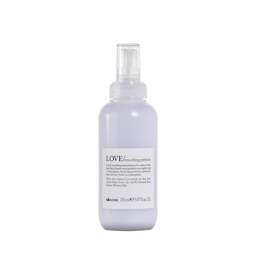 Davines LOVE/Smoothing Perfector Hair Serum, Thermal Leave-On Anti-Frizz Formula for Wavy, Unruly, Coarse Hair - Moisturizes & Protects from Heat Without Weighing Down with Apple Pulp | Amazon (US)