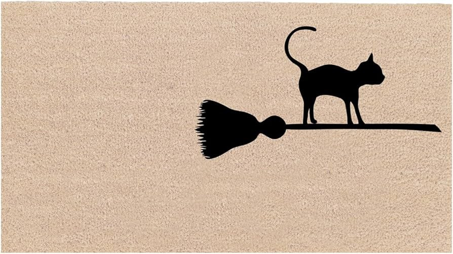 THEODORE MAGNUS Natural Coir Doormat with Non-Slip Backing - 17 x 30 - Outdoor/Indoor - Halloween... | Amazon (US)