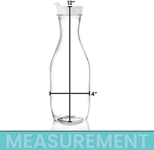 Plasticpro Clear Plastic Premium Water or Beverage Pitchers Heavy Duty Beverage Containers with Lids | Amazon (US)