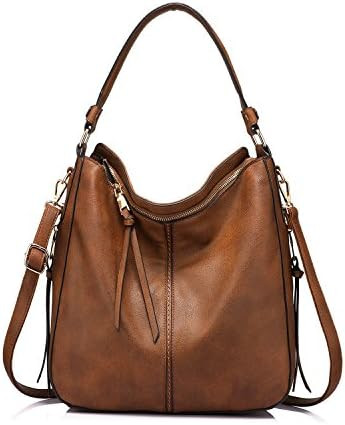Realer Hobo Crossbody Bags for Women Designer Faux Leather Hobo Handbags Retro Large Size Shoulde... | Amazon (US)