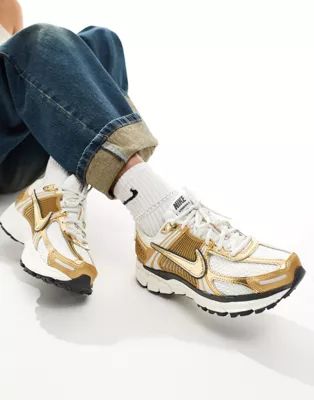 Nike Vomero 5 sneakers in white and gold  | ASOS | ASOS (Global)